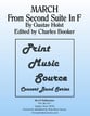 March From Second Suite In F Concert Band sheet music cover